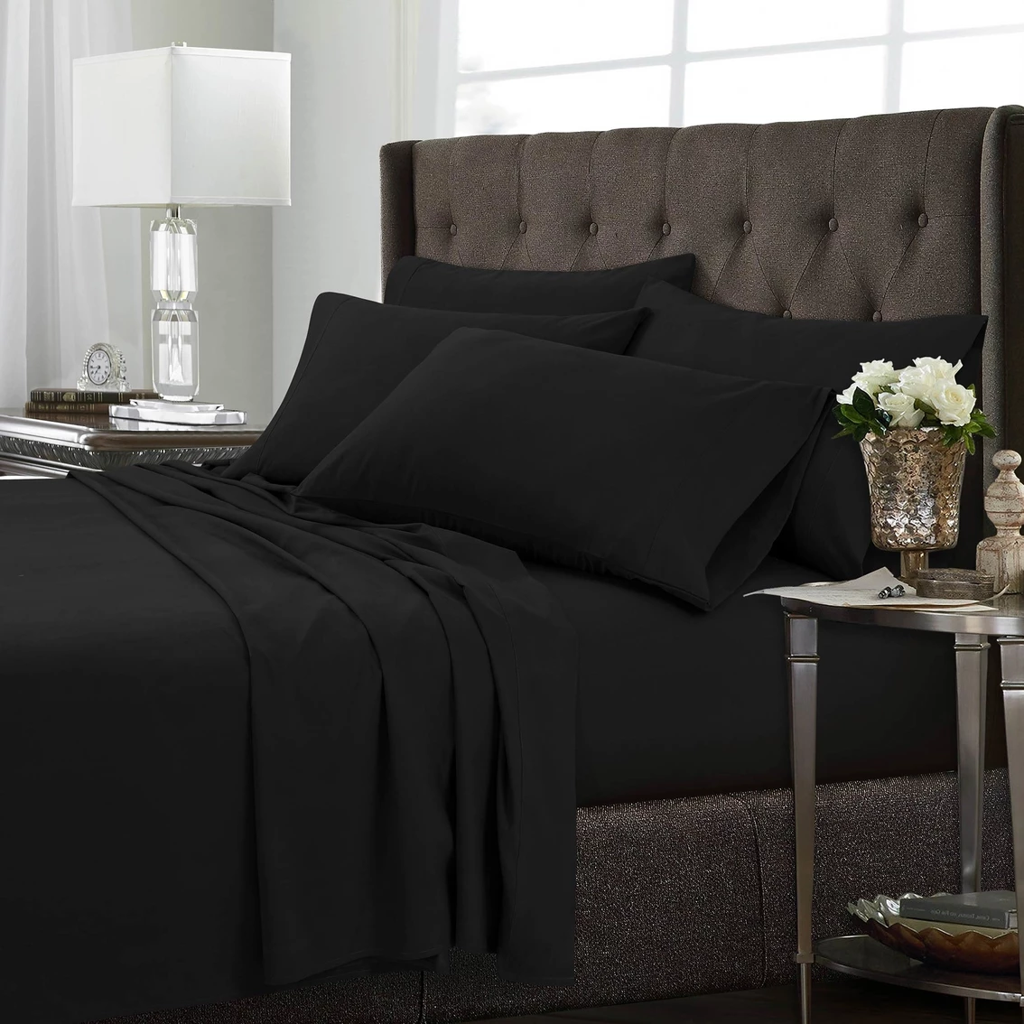 Best deal ???? Tribeca Living Microfiber 120-GSM Extra Deep Pocket 6 Pc. Sheet Set ⌛ 5 Best deal ???? Tribeca Living Microfiber 120-GSM Extra Deep Pocket 6 Pc. Sheet Set ⌛ - Image 3