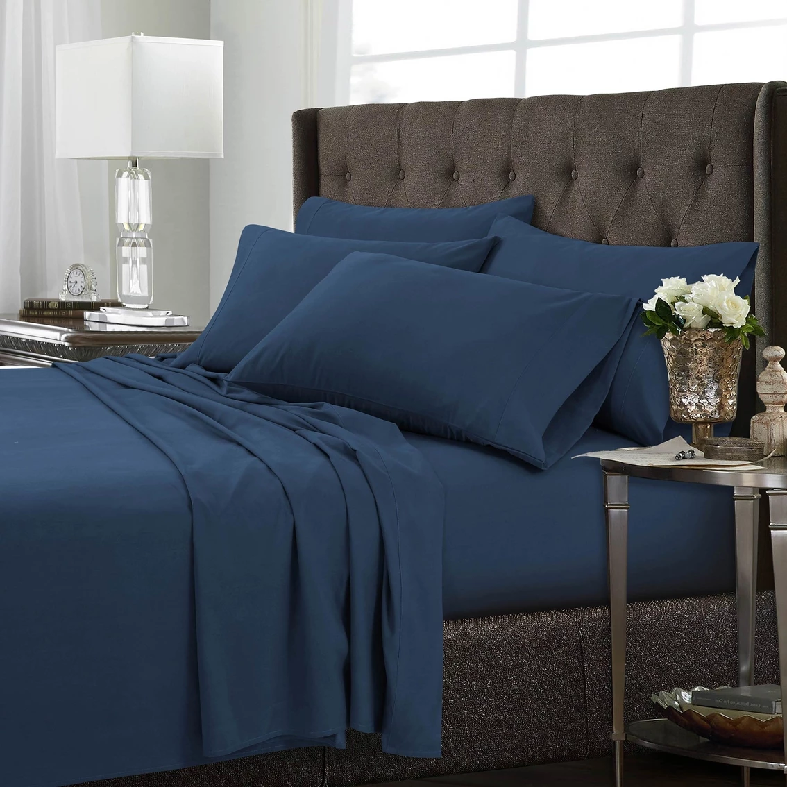 Best deal ???? Tribeca Living Microfiber 120-GSM Extra Deep Pocket 6 Pc. Sheet Set ⌛ 6 Best deal ???? Tribeca Living Microfiber 120-GSM Extra Deep Pocket 6 Pc. Sheet Set ⌛ - Image 4