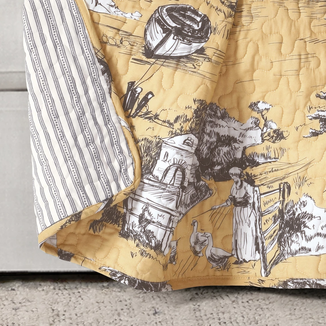 Top 10 ???? Lush Decor French Country Toile Cotton Reversible Throw ✔️ 4 Top 10 ???? Lush Decor French Country Toile Cotton Reversible Throw ✔️ - Image 2
