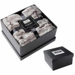 Flash Sale ???? Lavish Home Faux Chinchilla Throw Blanket- Luxurious 60"x 70" ✔️