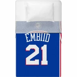 Brand new ???? NBA Sleep Squad Philadelphia 76ers Joel Embiid Jersey Raschel Plush Blanket ???? -Ella Jayne shop unnamed file 1362