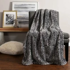 Cheap ???? Haven By Nemcor Decorative Plush Throw Blanket Dots ????