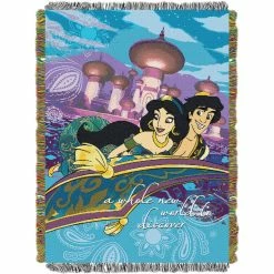 Wholesale ???? Northwest Disney Aladdin: A Whole New World Woven Tapestry Throw ????