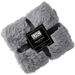 Best deal ???? Lavish Home Faux Rabbit Fur Throw Blanket-60"x 70" Pewter ????