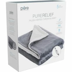 Discount ???? Pure Enrichment PureRelief Plush Heated Throw ???? -Ella Jayne shop unnamed file 1617