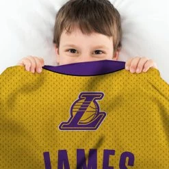Coupon ⭐ NBA Sleep Squad Los Angeles Lakers LeBron James Jersey Raschel Plush Blanket ???? -Ella Jayne shop unnamed file 1808