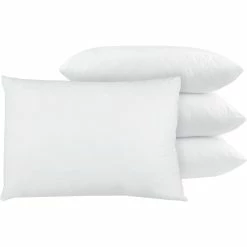 New ???? BioPEDIC Premium SofLOFT Fiber Standard Bed Pillow 4 Pk. ????