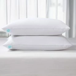Best deal ❤️ Martha Stewart Collection Martha Stewart Tencel/Cotton Blend Tencel-Around 95/5 Feather/Down Pillow 2 Pk. ⭐