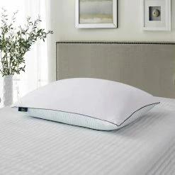 Promo ???? Serta 233 Thread Count ???? Summer/Winter White Goose Feather Bed Pillows, 2 Pk. ????