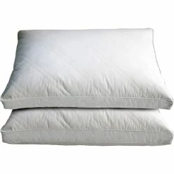 Best deal ❤️ Blue Ridge Home Fashions Double Diamond Quilted White Goose Feather Jumbo Pillow 2 Pk. ????