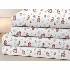 Coupon ???? Bibb Home 4 Pc. Printed Flannel Sheet Set ⌛