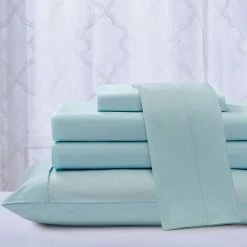 Discount ???? Kathy Ireland Home Kathy Ireland Chevron Embossed Microfiber Sheet Set 4 Pc. ????