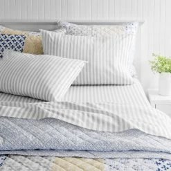 Coupon ???? Martha Stewart Collection Gilles Stripe Sheet Set ⌛